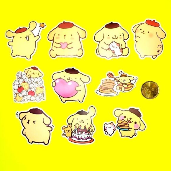 3/$20 Brand New 10x Pompompurin Waterproof Stickers - Picture 1 of 1